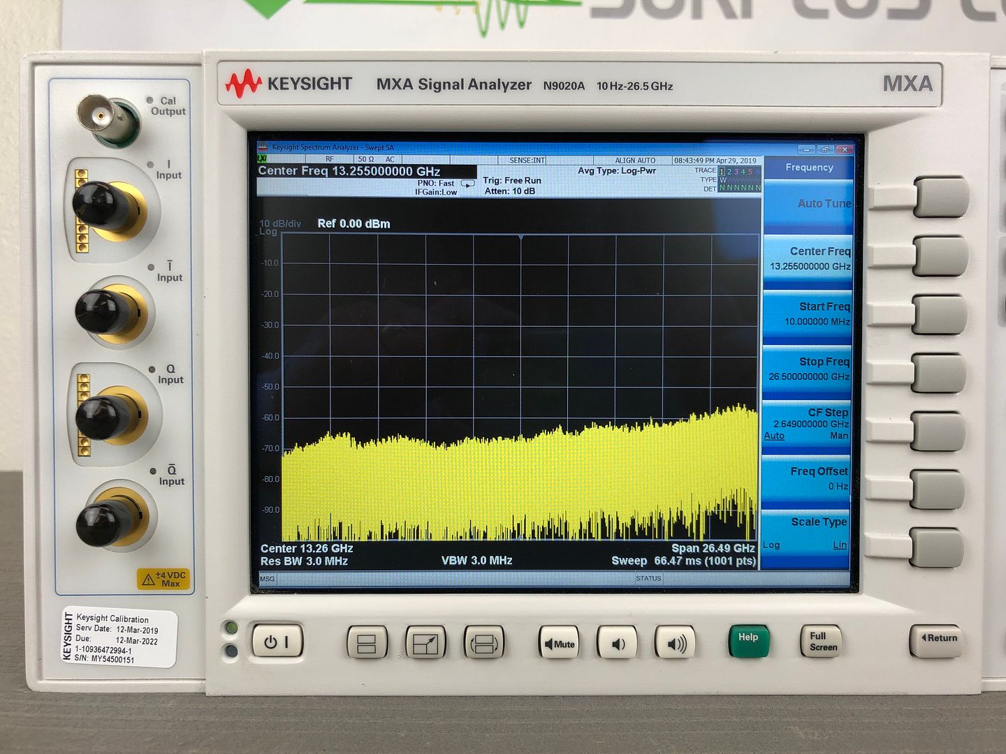 Keysight N9020A 10 Hz - 26.5 GHz MXA Signal Analyzer - LOADED W